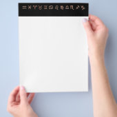 〔占星術の〕十二宮図フライヤー チラシ (手)