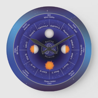 〔占星術の〕十二宮図ホイール ラージ壁時計