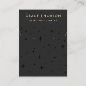〔占星術の〕十二宮図ボホスターズブラックイヤリングネックレス 名刺 (正面)