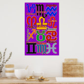 〔占星術の〕十二宮図ポスター ポスター (キッチン)