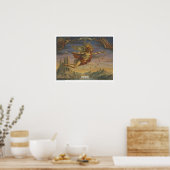 〔占星術の〕十二宮図ポスター – 《星座》乙女座 ポスター (キッチン)