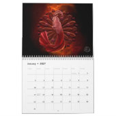 〔占星術の〕十二宮図マンダラカレンダー カレンダー (1月 2027)