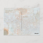 〔占星術の〕十二宮図ムーンアイスブルーシナ金ゴールドはがき ポストカード (裏面)