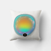 〔占星術の〕十二宮図モダンサインジェミニ引用文エアエレメント クッション (裏面)