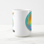 〔占星術の〕十二宮図モダンサインジェミニ引用文エアエレメント コーヒーマグカップ (中央)