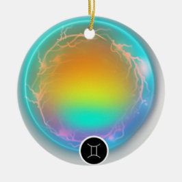 〔占星術の〕十二宮図モダンサインジェミニ引用文エアエレメント セラミックオーナメント