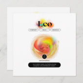 〔占星術の〕十二宮図モダンサインレオ引用文 | 要素火災 (正面/裏面)