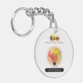 〔占星術の〕十二宮図モダンサインレオ引用文 | 要素火災 キーホルダー (正面左)