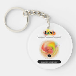 〔占星術の〕十二宮図モダンサインレオ引用文 | 要素火災 キーホルダー