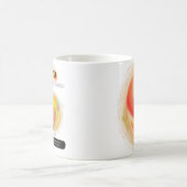 〔占星術の〕十二宮図モダンサインレオ引用文 | 要素火災 コーヒーマグカップ (中央)