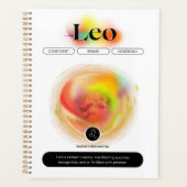 〔占星術の〕十二宮図モダンサインレオ引用文 | 要素火災 プランナー手帳 (正面)