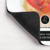 〔占星術の〕十二宮図モダンサインレオ引用文 | 要素火災 マウスパッド (コーナー)