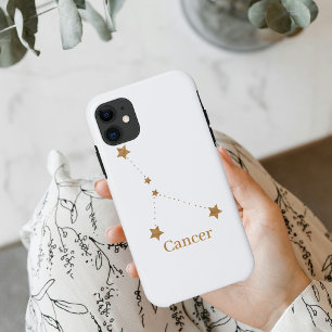 〔占星術の〕十二宮図モダン徴候金ゴールドがん エレメント水 iPhone 11 ケース