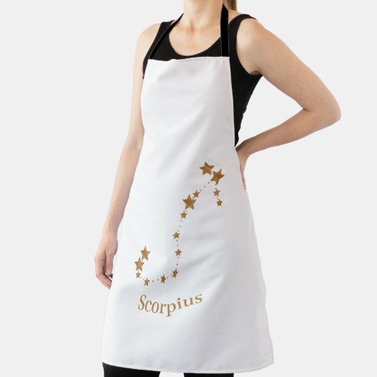 〔占星術の〕十二宮図モダン徴候金ゴールドスコーピウス |エレメント水 エプロン (インサイチュ)