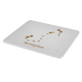 〔占星術の〕十二宮図モダン徴候金ゴールドスコーピウス |エレメント水 カッティングボード (角)