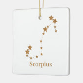 〔占星術の〕十二宮図モダン徴候金ゴールドスコーピウス |エレメント水 セラミックオーナメント (左)