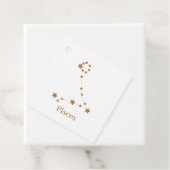 〔占星術の〕十二宮図モダン標識金ゴールド魚座 |エレメント水 フェイバータグ (インサイチュ)