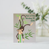 〔占星術の〕十二宮図モンキーポストカード ポストカード (スタンド正面)