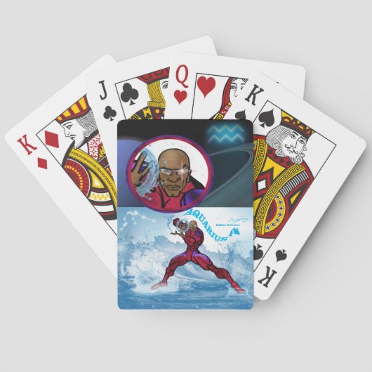 〔占星術の〕十二宮図ユニバースアクエリアス – クラシックトランプ (裏面)