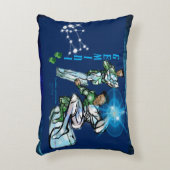 〔占星術の〕十二宮図ユニバースジェミニアクセント枕 アクセントクッション (正面(垂直))