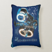 〔占星術の〕十二宮図ユニバース – 射手座アクセント枕 アクセントクッション (正面(垂直))