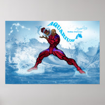 〔占星術の〕十二宮図ユニバース – Aquarius Poster