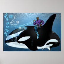 〔占星術の〕十二宮図ユニバース – Pisces Poster