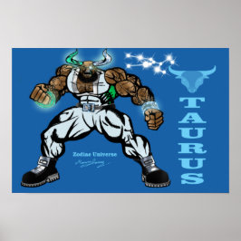 〔占星術の〕十二宮図ユニバース – Taurus Poster ポスター