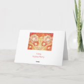 〔占星術の〕十二宮図ライブラグリーティングカード カード (裏面)