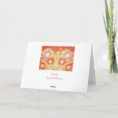 〔占星術の〕十二宮図ライブラリ'ハッピーバースデー'グリーティングカード カード (裏面)