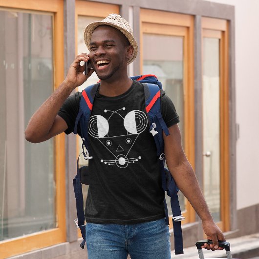 〔占星術の〕十二宮図ラットグラフィックT型 – Nezumi ミニマル型枠 Tシャツ