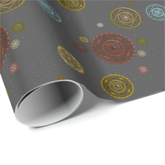 〔占星術の〕十二宮図ラッピング紙 ラッピングペーパー (ロールコーナー)