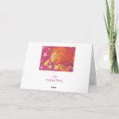 〔占星術の〕十二宮図レオのグリーティングカード カード (裏面)