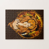 〔占星術の〕十二宮図レオライオン ジグソーパズル (横)