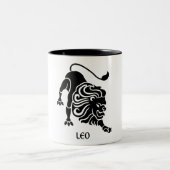 〔占星術の〕十二宮図レオ徴候 ツートーンマグカップ (中央)
