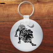 〔占星術の〕十二宮図レオ キーホルダー (正面)