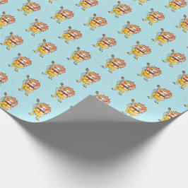 〔占星術の〕十二宮図レオ ラッピングペーパー