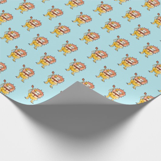 〔占星術の〕十二宮図レオ ラッピングペーパー (角)