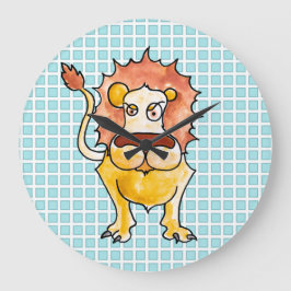 〔占星術の〕十二宮図レオ ラージ壁時計