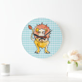 〔占星術の〕十二宮図レオ ラージ壁時計 (ホーム)