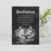 〔占星術の〕十二宮図ヴィンテージがん 招待状 (スタンド正面)