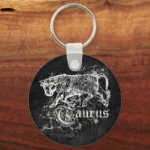〔占星術の〕十二宮図ヴィンテージタウラス キーホルダー (正面)