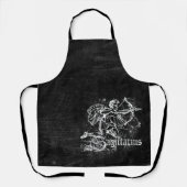 〔占星術の〕十二宮図ヴィンテージ射手座 エプロン (正面)