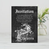 〔占星術の〕十二宮図ヴィンテージ山羊座 招待状 (スタンド正面)