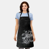 〔占星術の〕十二宮図ヴィンテージ蠍座 エプロン (着用した状態)
