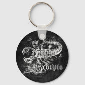 〔占星術の〕十二宮図ヴィンテージ蠍座 キーホルダー (正面)