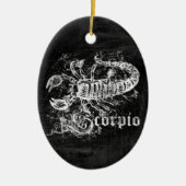 〔占星術の〕十二宮図ヴィンテージ蠍座 セラミックオーナメント (正面)