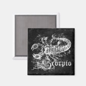 〔占星術の〕十二宮図ヴィンテージ蠍座 マグネット (正面/裏面)