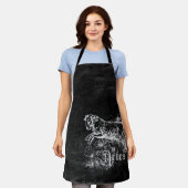 〔占星術の〕十二宮図ヴィンテージ エプロン (着用した状態)