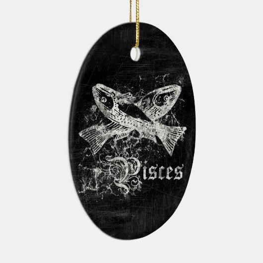 〔占星術の〕十二宮図ヴィンテージ セラミックオーナメント (右)